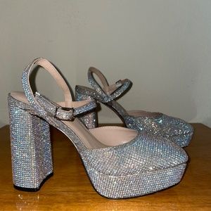 Mix No. 6 Surie Rhinestone heels Sz 7.5